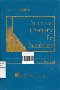 Analytical Chemistry For Technicians