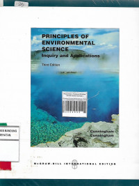 Principles Of Environmental Science : Inquiry And Applications Third Edition
