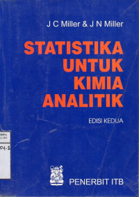 Statistika Untuk Kimia Analitik Edisi 2