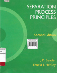 Separation Process Principles Second edition