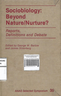 Sociobiology : Beyond Nature/nurture?