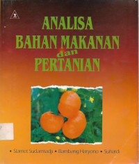 Analisa Bahan Makanan dan Pertanian