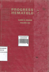 Progress In Hematology Vol.XIII