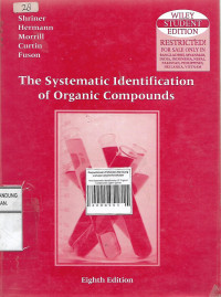 The Systematic Identification Of Organic Compounds Eighth Edition