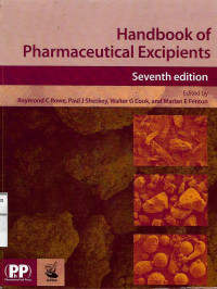 Handbook of Pharmaceutical Excipients Seventh Edition