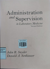 Administration and Supervision in Laboratory Medicine Second Edition