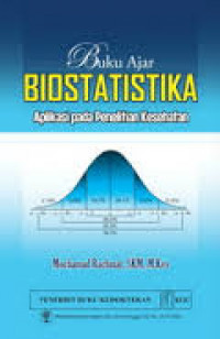 Buku Ajar Biostatistika : Aplikasi pada penelitian kesehatan